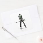 Riddler Square Sticker