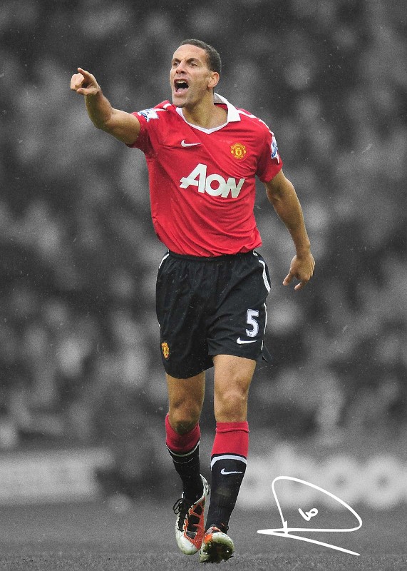 Rio Ferdinand Soccer Poster