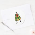 Robin Classic Stance Classic Round Sticker