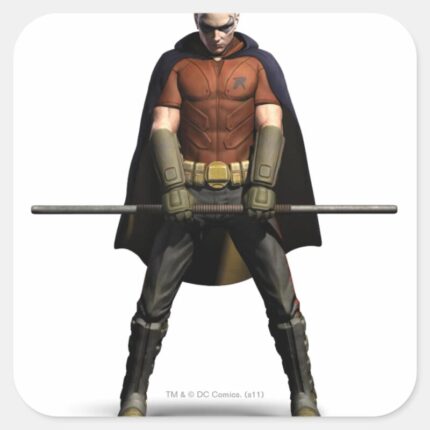 Robin Color Square Sticker