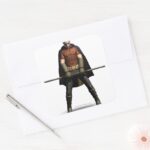 Robin Color Square Sticker