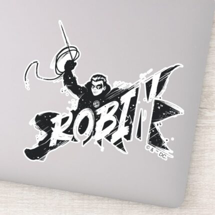 Robin Ink Brush Name Sticker