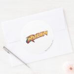 Robin Name Logo Classic Round Sticker