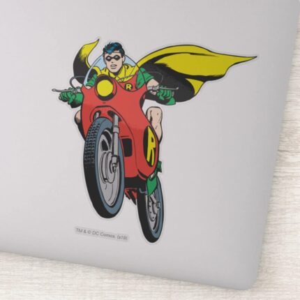 Robin Rides Sticker
