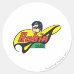 Robin The Boy Wonder Classic Round Sticker