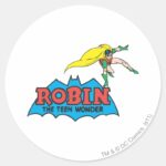 Robin The Teen Wonder Classic Round Sticker