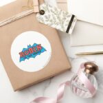 Robin The Teen Wonder Logo Classic Round Sticker