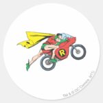 Robin Cycle Classic Round Sticker