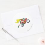 Robin Cycle Classic Round Sticker