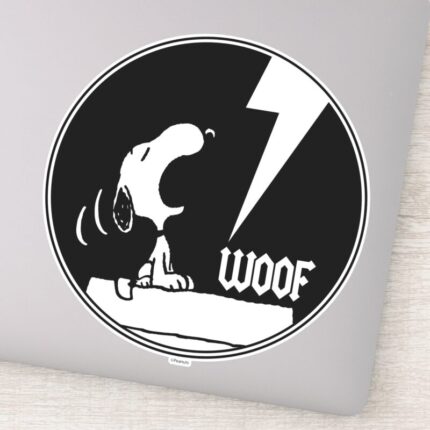 Rock Tees Snoopy Howling Sticker