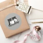 Rock Tees Snoopy Nap Time Classic Round Sticker