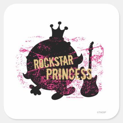 Rockstar Princess Square Sticker