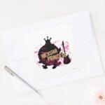 Rockstar Princess Square Sticker