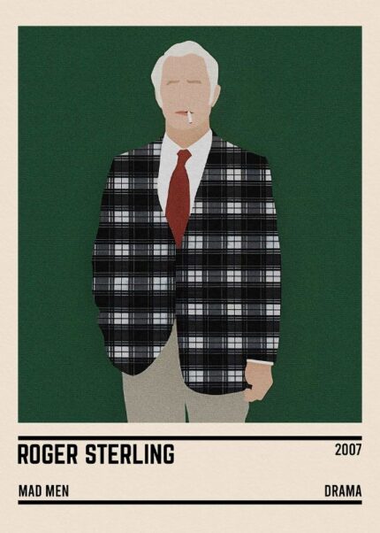 Roger Sterling Mad Men Poster