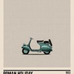 Roman Holiday Scooter Poster