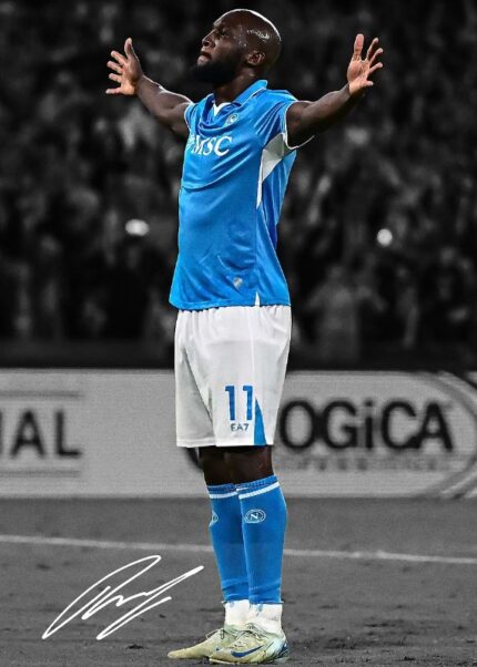 Romelu Lukaku Soccer Poster