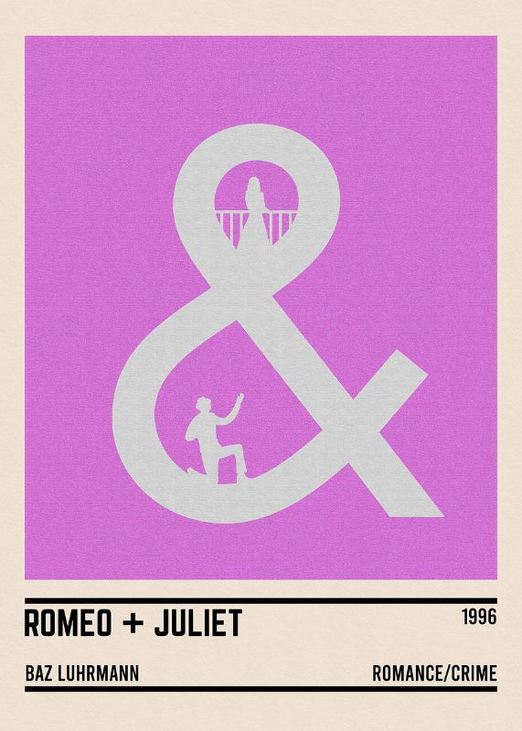 Romeo And Juliet Minimal Poster