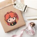 Ron Weasley Cartoon Character Art Classic Round Sticker