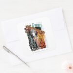 Ron Weasley Collage 1 Square Sticker