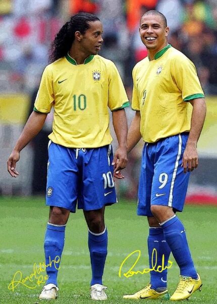 Ronaldinho And Ronaldo Nazario Football Poster