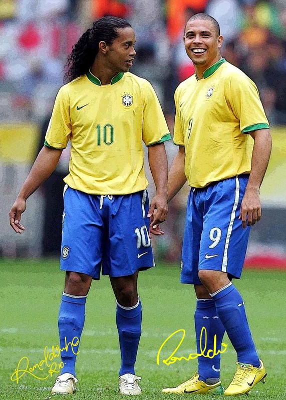 Ronaldinho And Ronaldo Nazario Football Poster