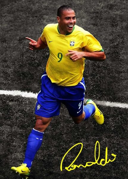Ronaldo Nazario Football Poster