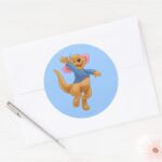 Roo 1 Classic Round Sticker