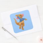 Roo 1 Square Sticker