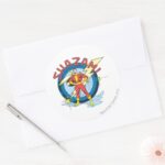 SHAZAM CLASSIC ROUND STICKER