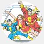SHAZAM Family Classic Round Sticker