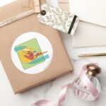 SHAZAM Soars Classic Round Sticker