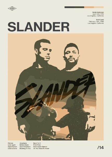 SLANDER Music Poster