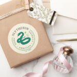 SLYTHERIN™ Green Snake House Pride Badge Classic Round Sticker