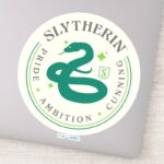 SLYTHERIN™ Green Snake House Pride Badge Sticker