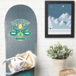 SLYTHERIN™ House Double Snake Locket Graphic Sticker