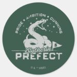 SLYTHERIN™ Prefect Badge Classic Round Sticker