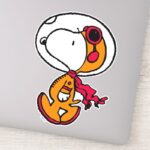 SPACE Snoopy Astronaut Sticker