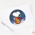 SPACE Snoopy Classic Round Sticker