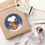 SPACE Snoopy Classic Round Sticker