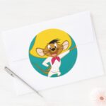 SPEEDY GONZALES™ Standing Classic Round Sticker