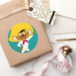 SPEEDY GONZALES™ Standing Classic Round Sticker