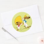 SPEEDY GONZALES™ And Slowpoke Classic Round Sticker