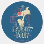 SYLVESTER™ Naughty Moi Classic Round Sticker