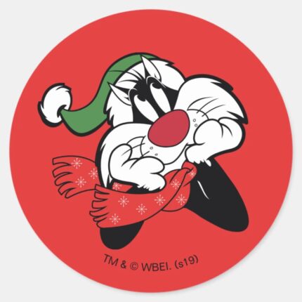 SYLVESTER™ Christmas Thoughts Classic Round Sticker