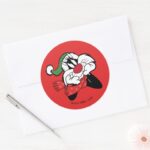 SYLVESTER™ Christmas Thoughts Classic Round Sticker