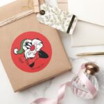 SYLVESTER™ Christmas Thoughts Classic Round Sticker