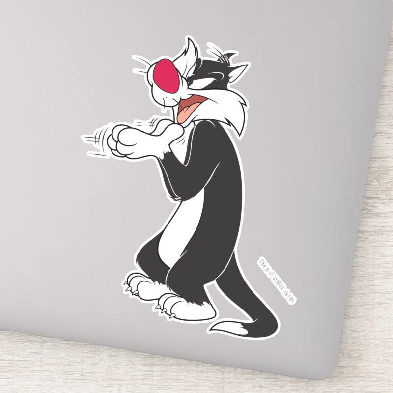SYLVESTER™ Rubbing Paws Sticker SYLVESTER™ Rubbing Paws Sticker
