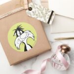 SYLVESTER™ Silly Classic Round Sticker