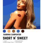Sabrina Carpenter Short N Sweet Music Poster