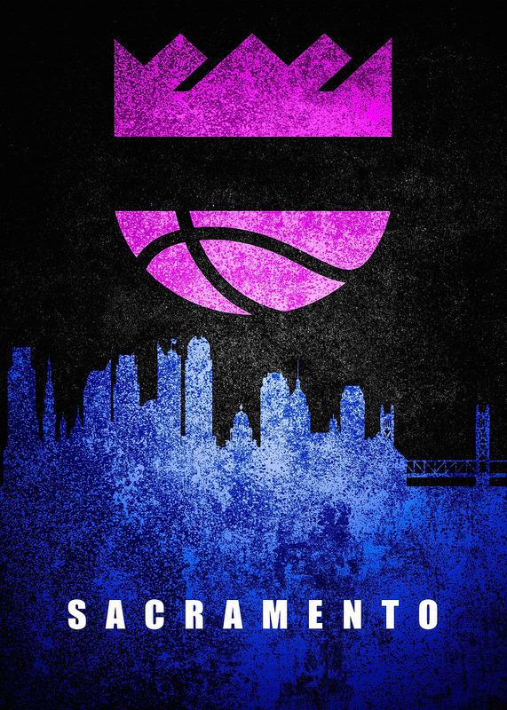 Sacramento City Skyline Poster
